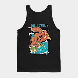 FOX AND FISH JAPANESE STYLE Tank Top